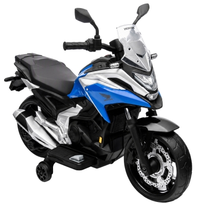 AIYAPLAY Honda Kids Electric Motorbike 12V Training Wheels Blue