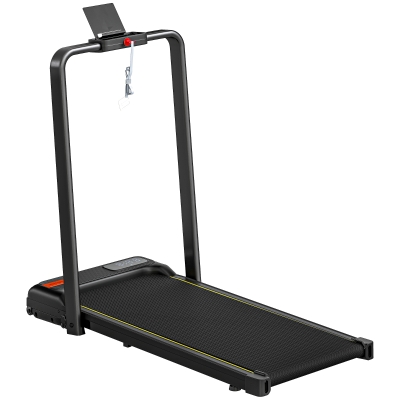 SPORTNOW Tapis de Marche Pliable 2-en-1 6KM/H 2.0HP Noir
