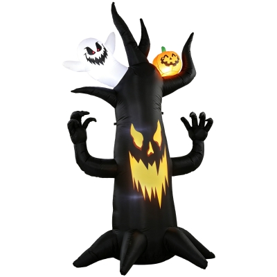 Outsunny 8FT Inflatable Halloween Tree Outdoor Garden Decoration