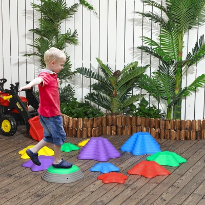 ZONEKIZ Kids Balance Stepping Stones 11-Piece Non-Slip