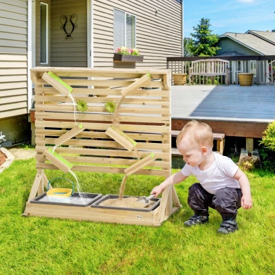 Outsunny Kids Water and Sand Playset with 18 Accessories