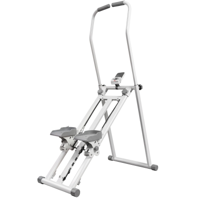 SPORTNOW Stepper Pliable 3 Niveaux Résistance LCD 150kg Blanc