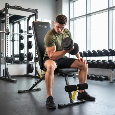 SPORTNOW Adjustable Weight Bench 300kg Foldable 7-Position Black