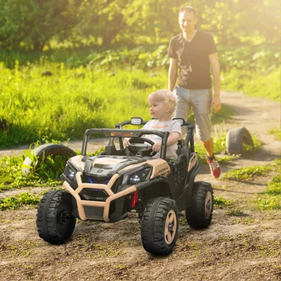 Kids Ride On Off-road Toy Truck 120L x 80W x 75Hcm Khaki