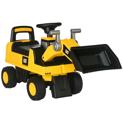 HOMCOM Kids Ride-On Digger Excavator Toy for Ages 1.5-3