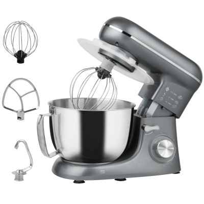 HOMCOM Kitchen Stand Mixer 1300W with Accessories Silver