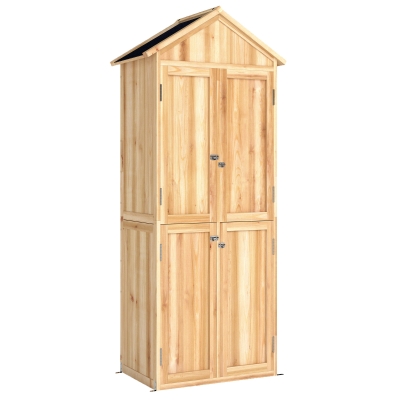 Outsunny Armoire Extérieur Outils avec Étagères Amovibles