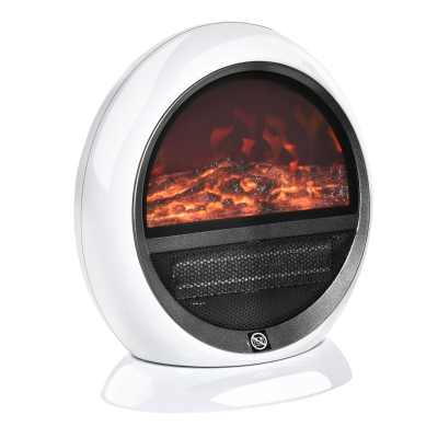 HOMCOM Camino elettrico 30.5cm x 18cm x 35cm Bianco
