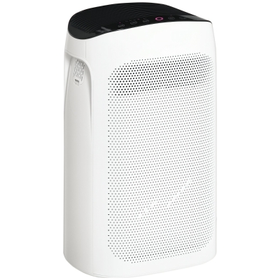 HOMCOM Purificatore d'aria 32.7cm x 22cm x 55.8cm Bianco