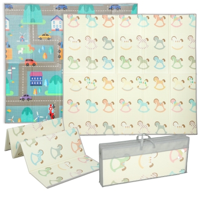 AIYAPLAY Foldable Baby Play Mat Double-Sided for Toddlers
