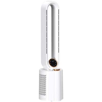 HOMCOM Bladeless Tower Fan with Humidifier - White
