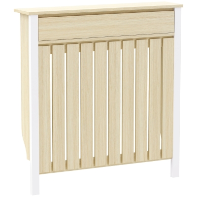 HOMCOM Radiator Cover Rustic Oak 93x88.5cm