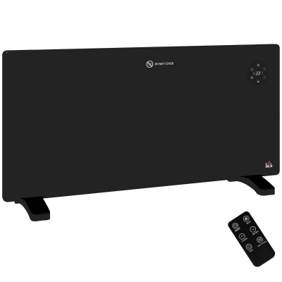 Heater 86W x 21.5D x 43.5Hcm Black