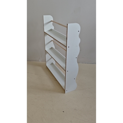 AIYAPLAY Estante Montessoriana para Crianças 3-8 Anos com 3 Prateleiras, 60x15x73 cm, para Quarto, Branco