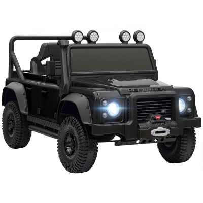 AIYAPLAY Kids Ride-On Car Remote Control LED Black