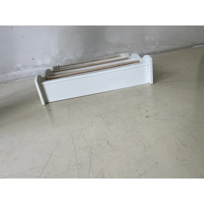 AIYAPLAY Estante Montessoriana para Crianças 3-8 Anos com 3 Prateleiras, 60x15x73 cm, para Quarto, Branco