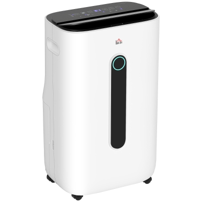 HOMCOM 6500mL Portable Dehumidifier with Air Purifier Filter, 24H Timer, 4 Modes, 22L/Day, for Home Laundry Basement