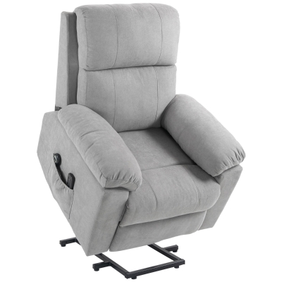 HOMCOM Fauteuil Releveur Électrique Massant Inclinable Gris
