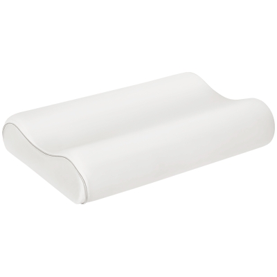 HOMCOM Cuscino Cervicale Memory a 2 Altezze 60x40x10/12 cm Crema