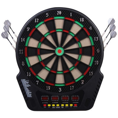 HOMCOM Elektronisch dartbord dartbord dartboard elektronisch dartbord 27 spellen