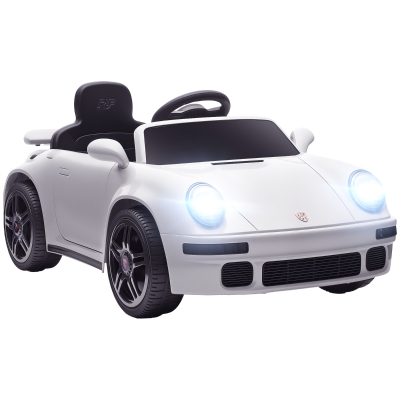 AIYAPLAY Voiture Électrique Enfants 12V Télécommande Blanc