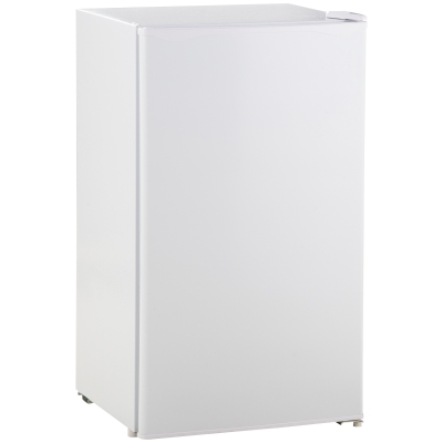 HOMCOM Mini Nevera Silenciosa 91L Clase E Frigorífico Pequeño Nevera Pequeña Bajo Encimera con Temperatura Regulable 5 Niveles
