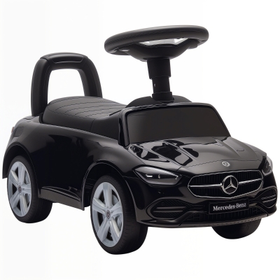 AIYAPLAY Correpasillos para Niños de 18-36 Meses Mercedes-Benz Clase C con Bocina Sonidos de Motor y Espacio de Almacenaje Negro