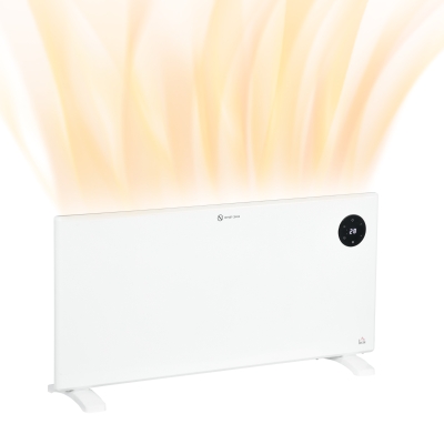 HOMCOM 2000W Electric Convector Heater Adjustable White