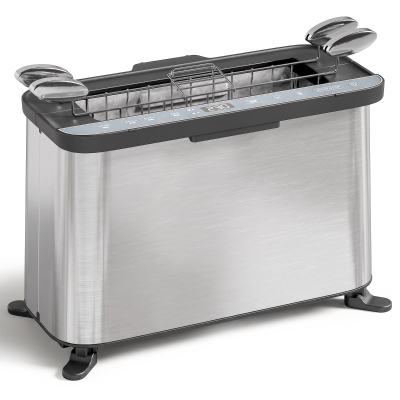 HOMCOM 3-in-1 Mini Oven Toaster Grill Stainless Steel 1700W