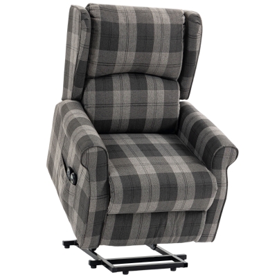 HOMCOM Power Lift Recliner Chair Massage Heat Remote Grey