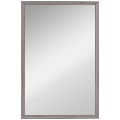 HOMCOM Wall-Mounted Mirror 40x60cm Living Room Grey