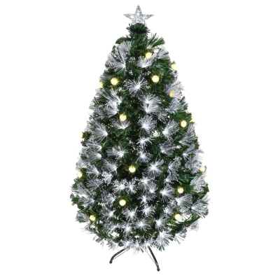 HOMCOM Albero di natale 75cm x 75cm x 150cm Verde