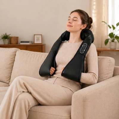 HOMCOM Shiatsu Neck & Shoulder Massager with Heat Deep Tissue