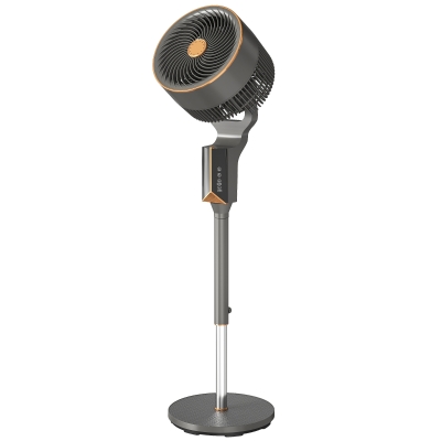HOMCOM Silent Pedestal Fan 46" 8-Speed Remote Oscillating White