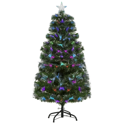 HOMCOM Albero di natale 66cm x 66cm x 120cm Verde