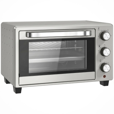 Mini Oven 46.4cm x 38cm x 28.5cm Silver