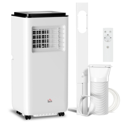 HOMCOM Climatiseur Mobile 7000BTU 5-en-1 2kW Déshumidificateur Ventilateur