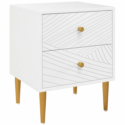 Bedside Table 40W x 35D x 50Hcm White