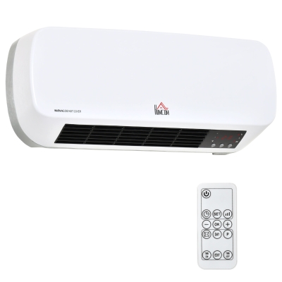 HOMCOM 2000W PTC On-Wall Heater 10-49°C White