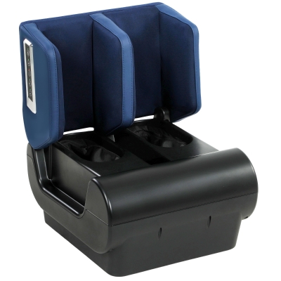 HOMCOM 2-in-1 Beinmassagegerät mit Wärme, Luftkompression, Timer, 3 Modi & Intensitäten, Blau und Schwarz