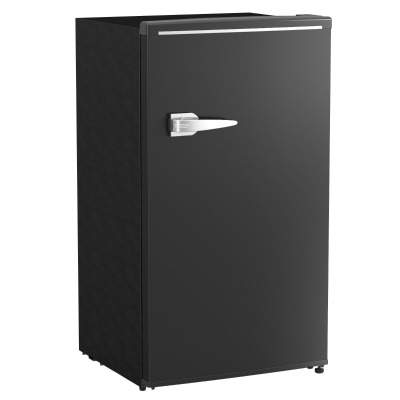 HOMCOM Retro Under Counter Fridge 85L Black
