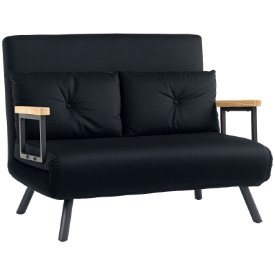 Chair Bed 102W x 73D x 81Hcm Black