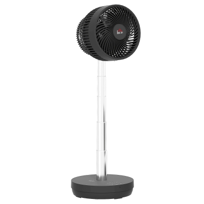 HOMCOM Ventilateur Bureau Rechargeable USB Noir Ajustable