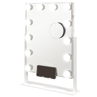 HOMCOM Lighted Makeup Mirror 37x46cm with 12 LED Bulbs
