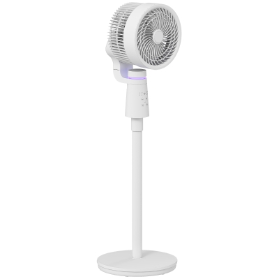 HOMCOM Pedestal Oscillating Fan White