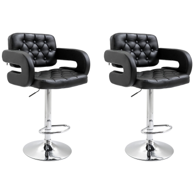 Bar Stool 64cm x 50cm x 114cm Black