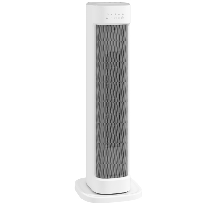 HOMCOM Chauffage Céramique 2000W Thermostat Minuterie Blanc
