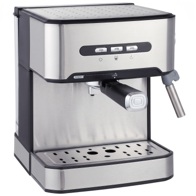 HOMCOM Espresso Machine 20-Bar Frother 1.6L Black Silver