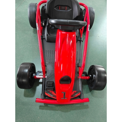 HOMCOM 24 V Elektro Go-Kart für Kinder Bis 13 Km/h Gokart mit Drift-Funktion, Drift-Kart mit 2 Motoren für 8–12 Jahre Rot