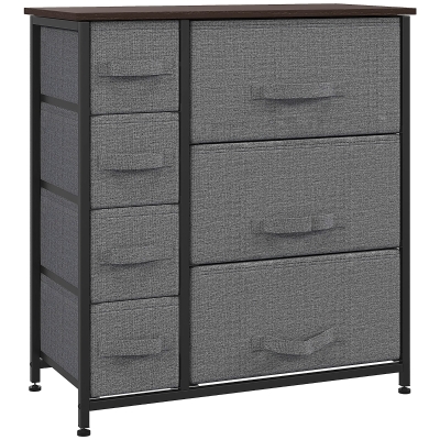 Chest of Drawers 63.5W x 30D x 71Hcm Dark Grey